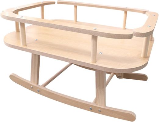 Lit en bois pour chat et petit chien Portable lit surélevé pour animaux de compagnie Chaise oscillable pour se détendre