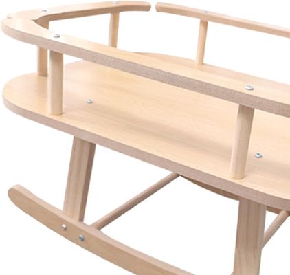 Lit en bois pour chat et petit chien Portable lit surélevé pour animaux de compagnie Chaise oscillable pour se détendre