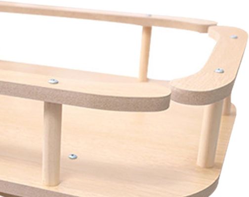 Lit en bois pour chat et petit chien Portable lit surélevé pour animaux de compagnie Chaise oscillable pour se détendre