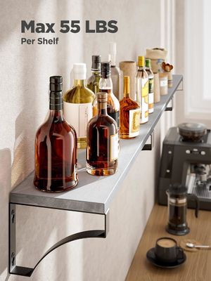 Étagères flottantes en bois rustique de ferme Ensemble de 3 pour la salle à manger