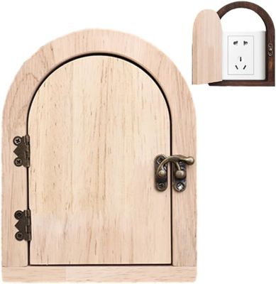 Capuchons de sécurité en bois faits à la main pour 8,5*8,5 cm Commutateurs Protecteur électrique à l'épreuve des enfants