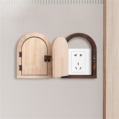 Capuchons de sécurité en bois faits à la main pour 8,5*8,5 cm Commutateurs Protecteur électrique à l'épreuve des enfants