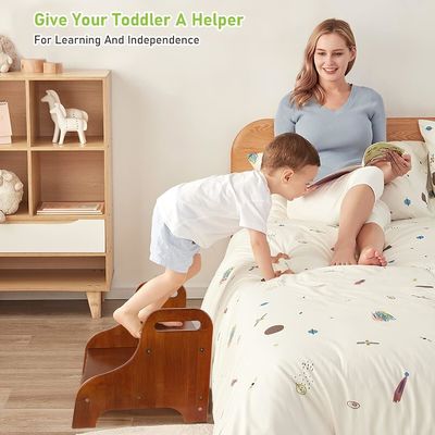 Cadre photo en bois pour bébé Aide réglable en hauteur Tour Cuisine Tabouret d'étape pour l'apprentissage