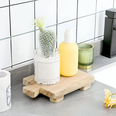 Matériau d'huile végétale Plateau d'affichage de support en bois Logo personnalisé Acceptable