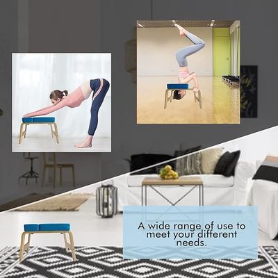 Chaise de yoga en bois massif pour un entraînement de force et d'équilibre efficace