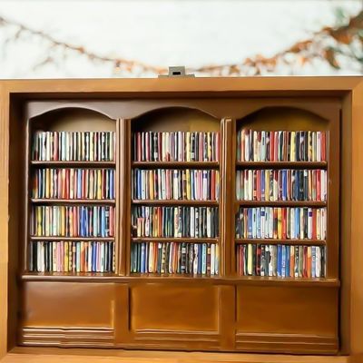 Mini boîte à allumettes de livre en bois Armoire de bibliothèque Conception contemporaine pour la décoration intérieure