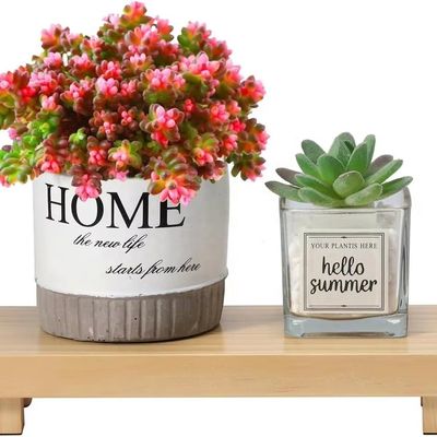 24x13x22cm Riseur en bois de pin Idéal pour la décoration de la maison et les petites plantes