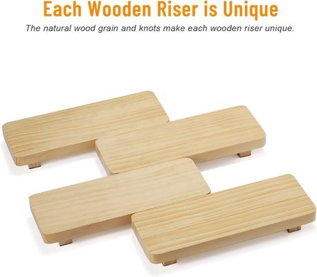 24x13x22cm Riseur en bois de pin Idéal pour la décoration de la maison et les petites plantes