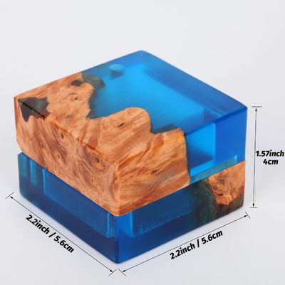 Boîte à anneaux en bois faite à la main pour la commande personnalisée