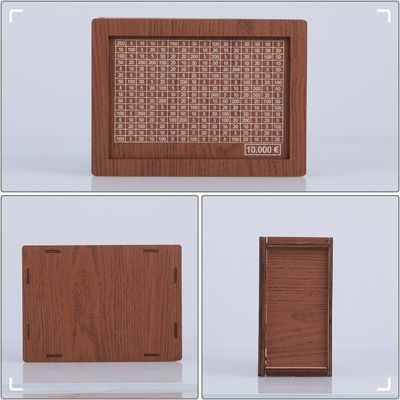 7.87 * 5.71 * 2.64 pouces Banques d' argent en bois pour adultes personnalisables et durables