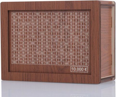 7.87 * 5.71 * 2.64 pouces Banques d' argent en bois pour adultes personnalisables et durables