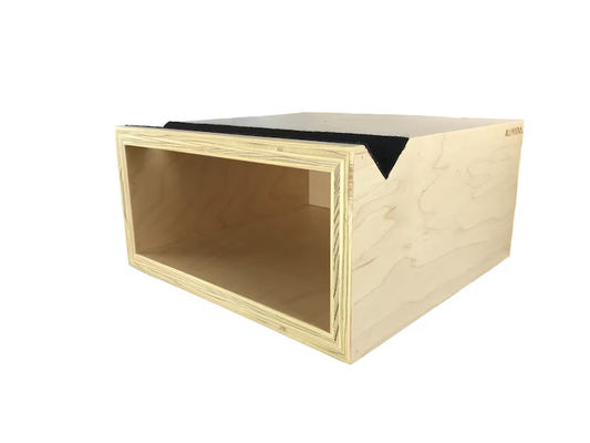 Appareil électroménager en bois Porteur de monture murale de vélo en contreplaqué Cadre de vélo Plateau de stockage de vélo