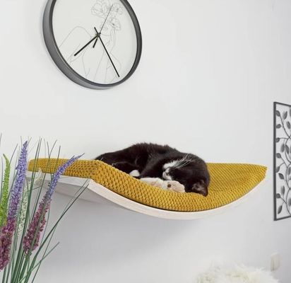 Accueil Meubles étagère de perchoir en bois Lieu de couchage avec oreiller doux pour bébés et enfants
