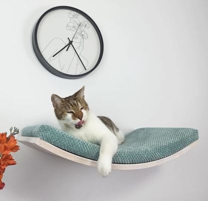 Accueil Meubles étagère de perchoir en bois Lieu de couchage avec oreiller doux pour bébés et enfants