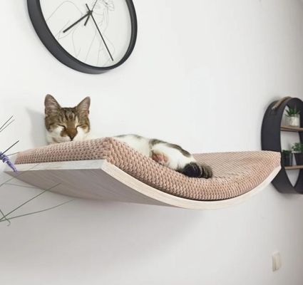 Accueil Meubles étagère de perchoir en bois Lieu de couchage avec oreiller doux pour bébés et enfants