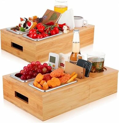 Package cadeau design couvercle amovible tasse et boisson avec plateau de collation pour le milieu du canapé