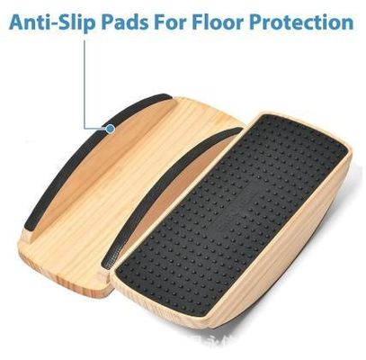 OEM ODM Acceptable bureau maison anti-dérapant tapis anti-fatigue avec planche oscillante en bois