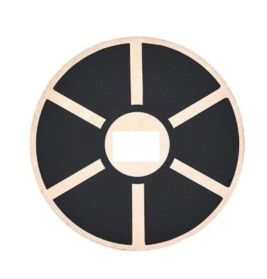 15.55 pouces de diamètre Fitness non glissante planche d'équilibre en bois oscillant avec 360 rotation