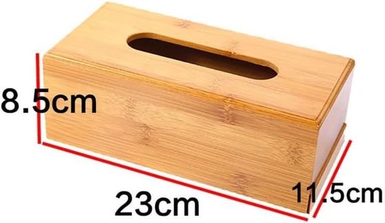 Porteur de boîte à tissus imprimé à écran de soie pour le stockage du bois dans un restaurant de thé