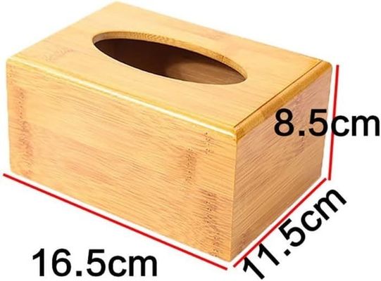 Porteur de boîte à tissus imprimé à écran de soie pour le stockage du bois dans un restaurant de thé