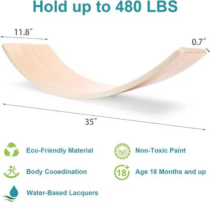 35 pouces en bois naturel balancer bébé balance Montessori équilibre de remise en forme