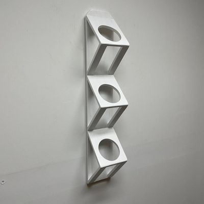 Jardin de plantes succulentes ou d'herbes Planteur mural en bois en blanc avec logo personnalisé Acceptable