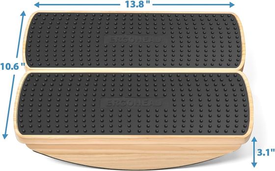 Stabilité Rocker planche oscillable en bois pour l' équilibre des pieds tapis anti-fatigue bureau debout