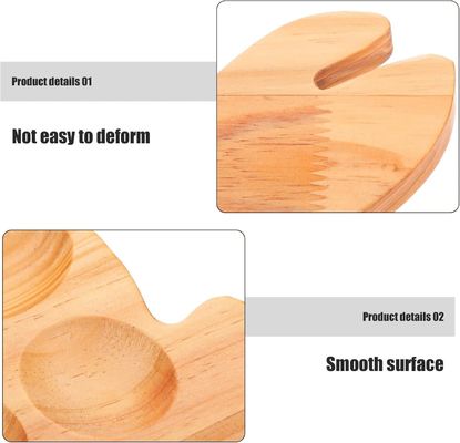 Personnalisé 202407 plateau de lapin recettes d'œufs déviés fruits de mer plateau de cuisine maison plateaux d'œufs en bois