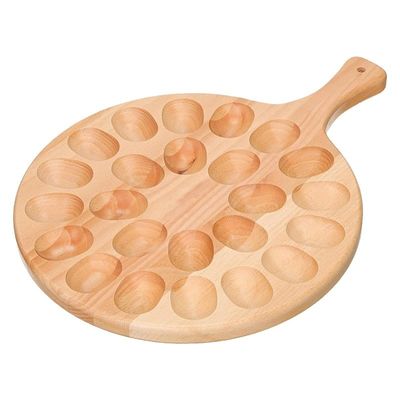 Plateau en bois à 24 trous pour le stockage des ustensiles de cuisine