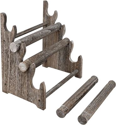 En bois 4 étages de bijoux bracelet affichage Stand organisateur Porteur de stockage à domicile 12 W x 9 D x 14 H