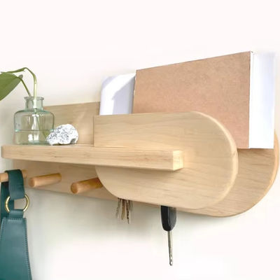 Organiseur d'entrée de salon monté sur le mur et porte-clés personnalisé