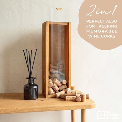 Boîte de vin en bois rectangulaire gravée boîte de bouteille personnalisée idée de cadeau d'anniversaire unique