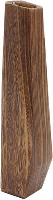 Décoration intérieure Vase en bois avec conception artisanale et porte-verre de couleur pure