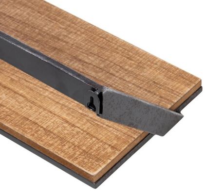 Logo personnalisé Décoration de la maison Ensemble de 3 étagères murales en bois noir / naturel Étagères d'affichage suspendues