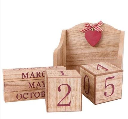 Jouet de table en bois avec maison rustique et esthétique de style européen