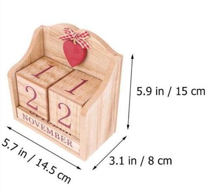 Jouet de table en bois avec maison rustique et esthétique de style européen
