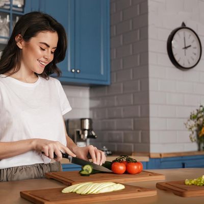 Extra Large 3 Pcs bois artisanal planches de coupe pour la cuisine Préparation des repas Carré 16 x 1,8 x 12 pouces