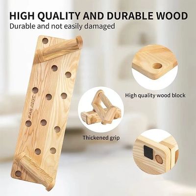 10 en 1 planche de bois massif pour gym portable en blanc / noir / couleur bois