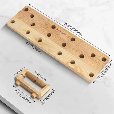 10 en 1 planche de bois massif pour gym portable en blanc / noir / couleur bois