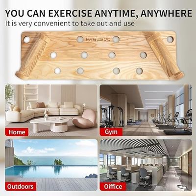 10 en 1 planche de bois massif pour gym portable en blanc / noir / couleur bois