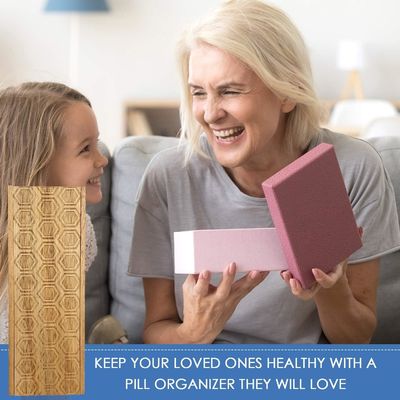 Boîte à pilules organique pour vitamines Comprimés quotidiens