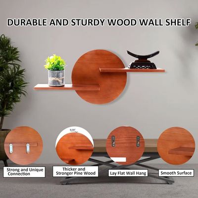 Étagère non pliable Affichage décoratif rond Monture murale Étagère suspendue Étagères en grande quantité