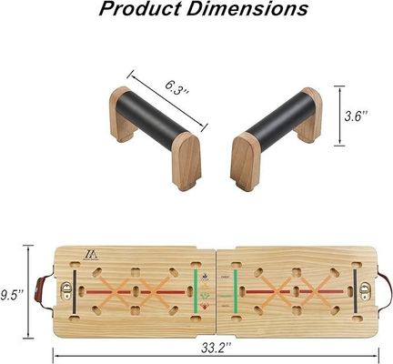 Kit de planche rustique en bois à l'intérieur et à l'extérieur avec poignée pour le renforcement du noyau