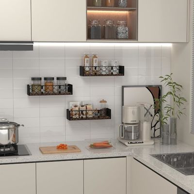 Étagère non pliable 202406 Étagères décoratives rustiques pour le salon