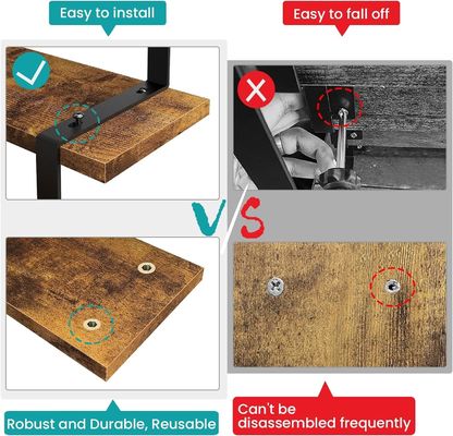 Étagère d'affichage à 3 étapes en bois pour toute saison