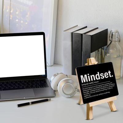 Décoration de la maison vernis.Cadeaux Inspiration Motivation Signe en bois pour bureau