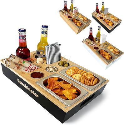 2 bols de collation 3 bols de plongée 2 sous-vêtements ouvre-bouteille organisateur porte-bouteille canapé majordome plateau de service plateau canapé