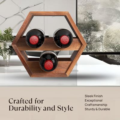 3 bouteilles de vin d' acacia porte-bouteille de vin élégant stockage à domicile commande personnalisée acceptée