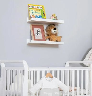 Meubles de salon 2 pièces étagères flottantes en bois massif pour affichage minimaliste