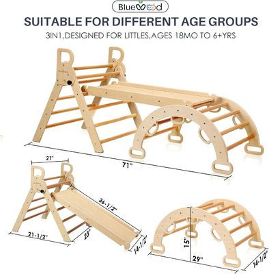 Conception fonctionnelle Multifonction triangle pliable planche à roulettes d'escalade pour l'entraînement de l'équilibre